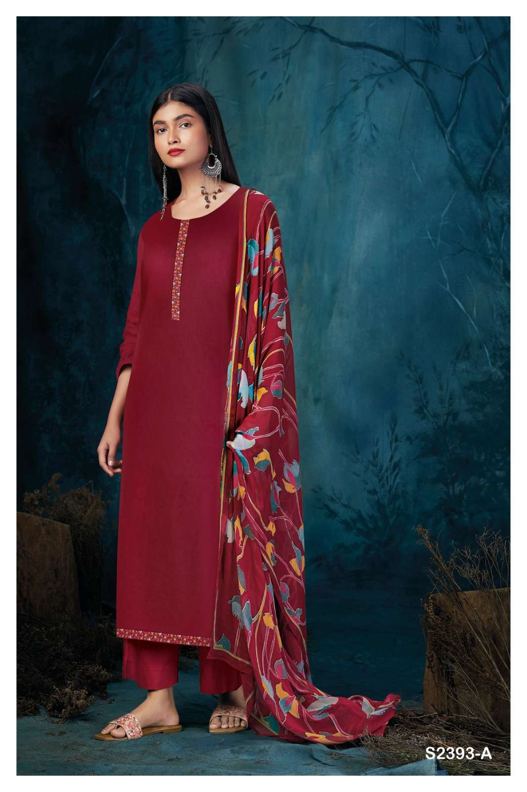 MONIQUE 2393 BY GANGA FASHIONS HEAVY PREMIUM COTTON SILK DRESSES