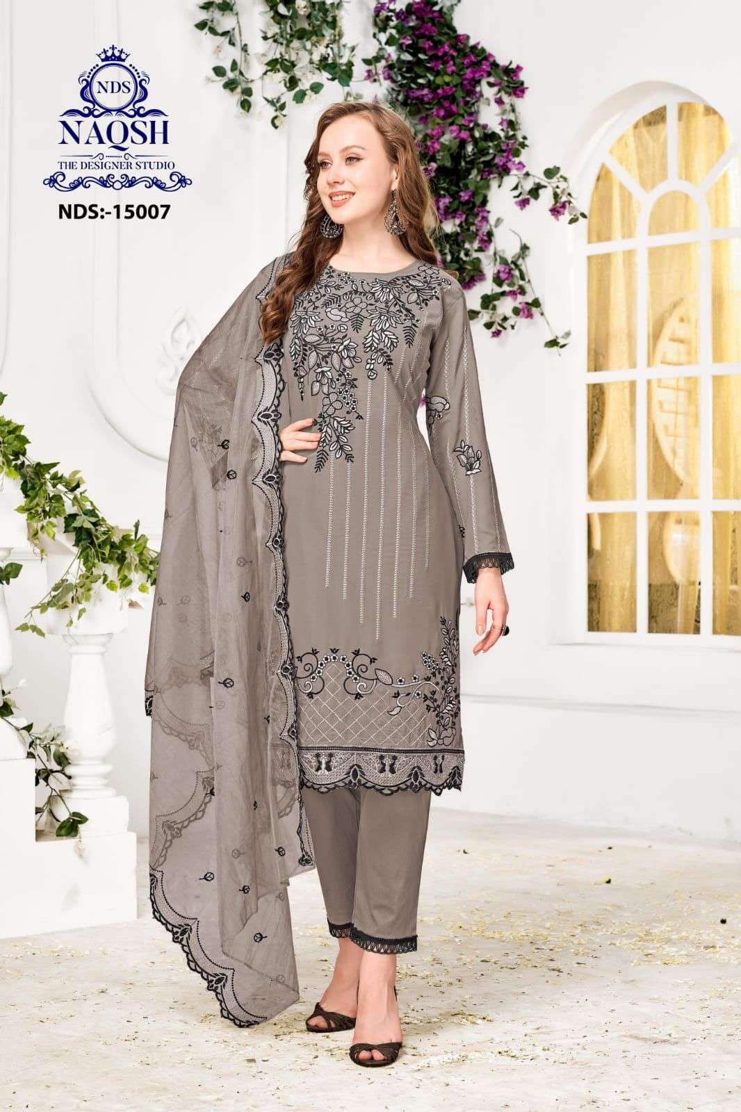 NAQSH 15007 NX BY ASLIWHOLESALE GEORGETTE EMBROIDERY PAKISTANI DRESSES