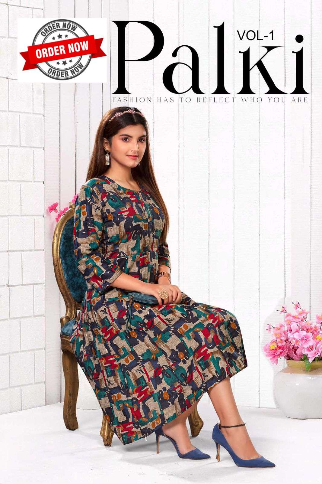 PALKI BY ASLIWHOLESALE 001 TO 008 SERIES DESIGNER FACNY CAPSULE PRINT KURTIS