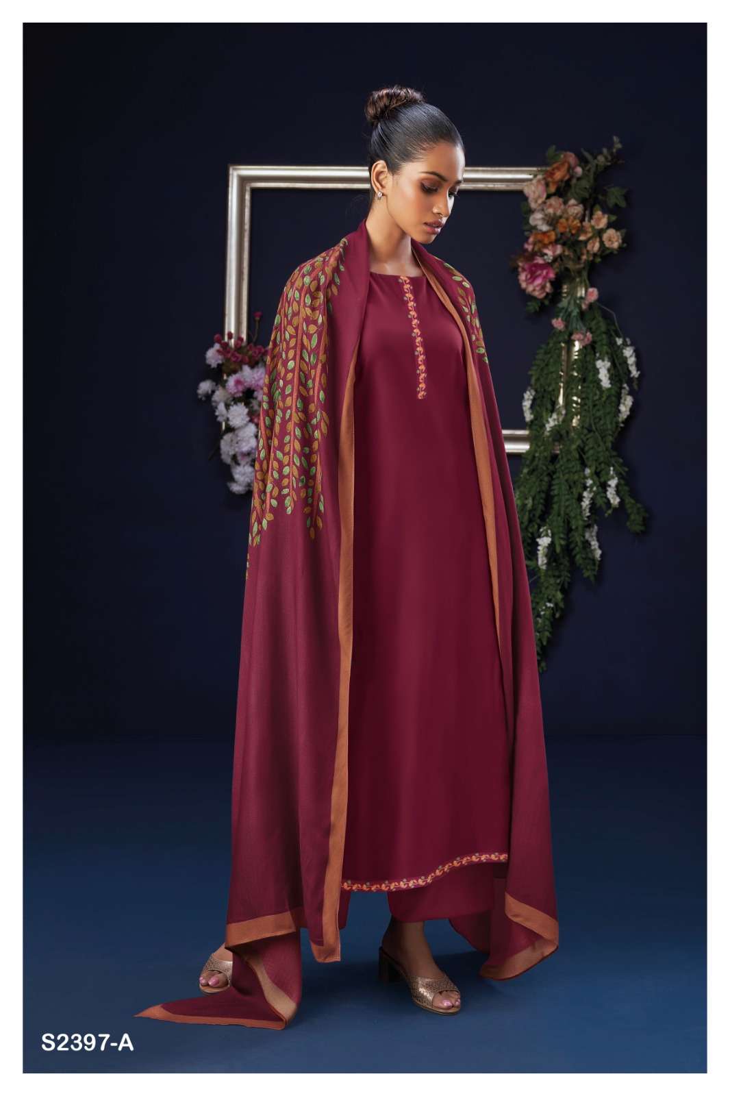 PRISCILLA 2397 BY GANGA FASHIONS HEAVY PREMIUM COTTON SILK WORK DRESSES