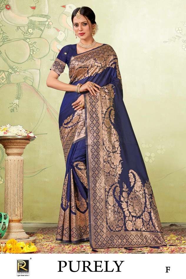 PURELY BY RONISHA FASHION DESIGNER FANCY BANARASI SILK SAREES