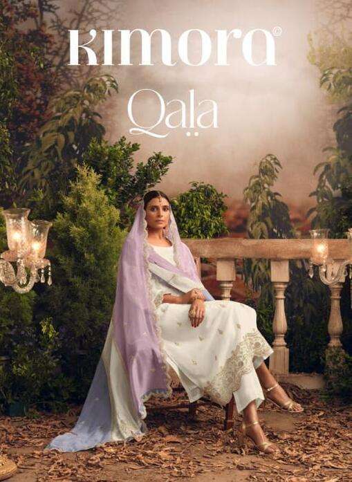 QALA BY KIMORA 2171 TO 2178 SERIES PURE SILK MODAL WORK DRESSES