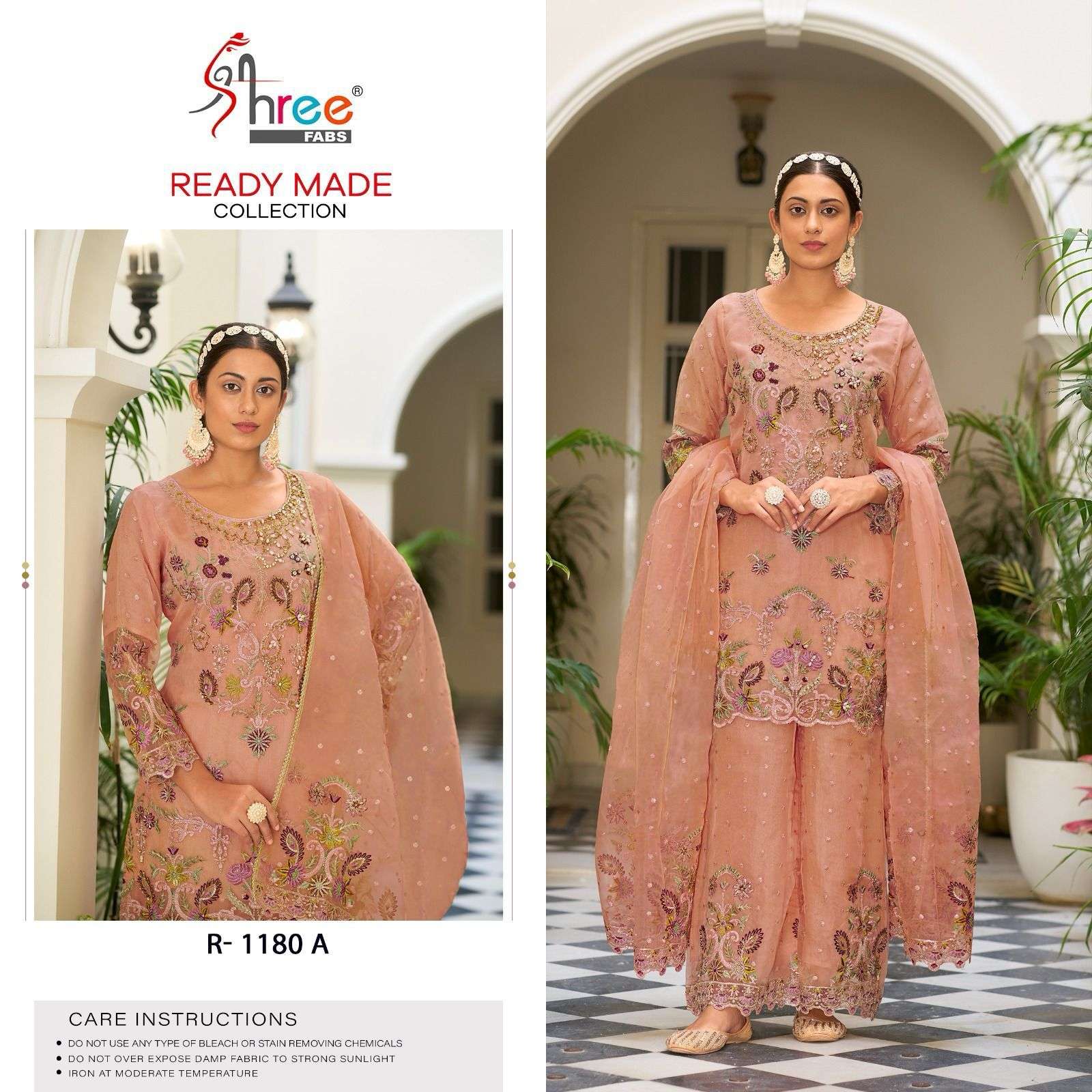 R-1180 COLOURS BY SHREE FABS HEAVY EMBROIDERED ORGANZA PAKISTANI DRESSES