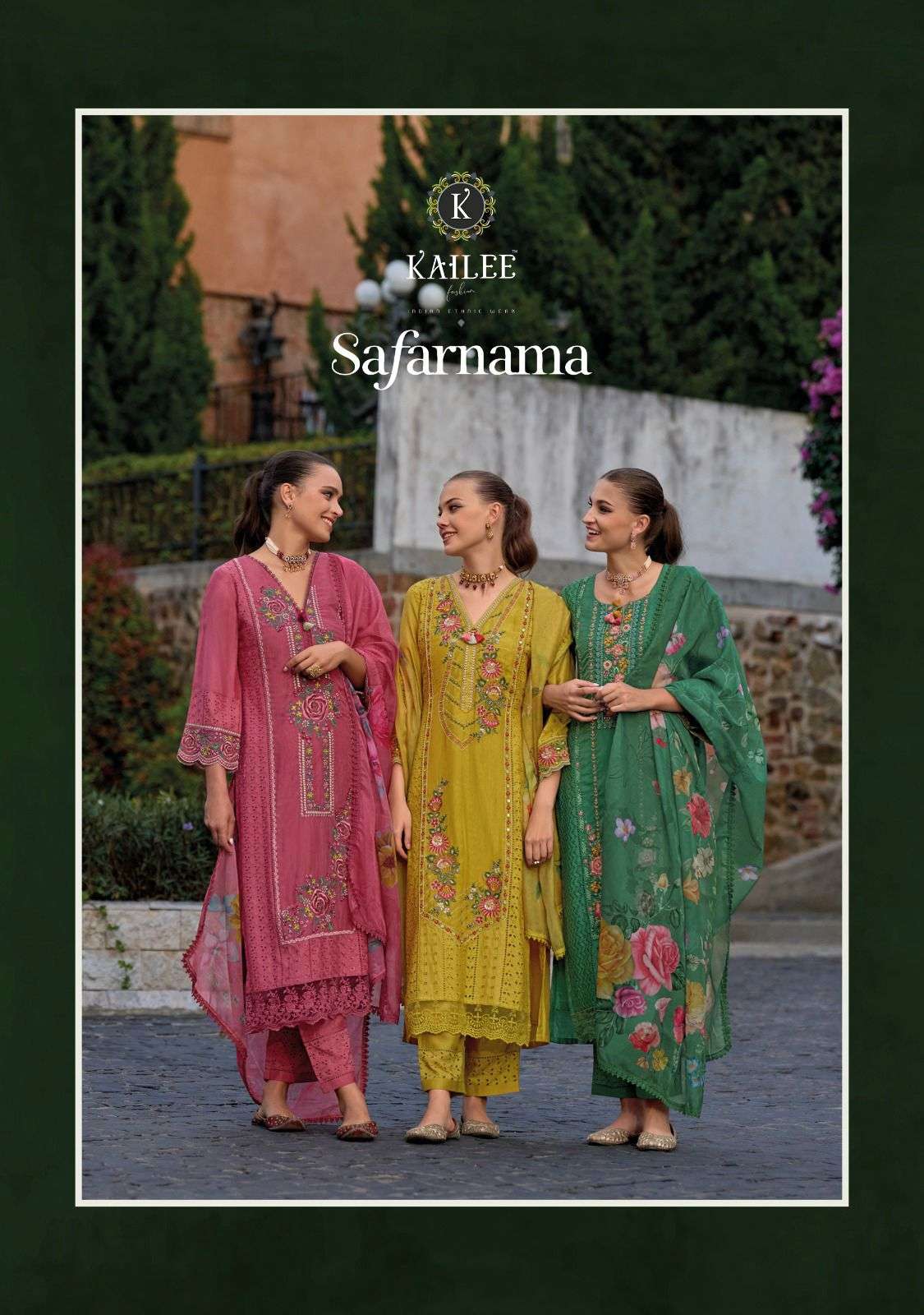 SAFARNAMA VOL-3 BY KALKI FASHION 42451 TO 42456 SERIES VISCOSE MUSLIN DRESSES