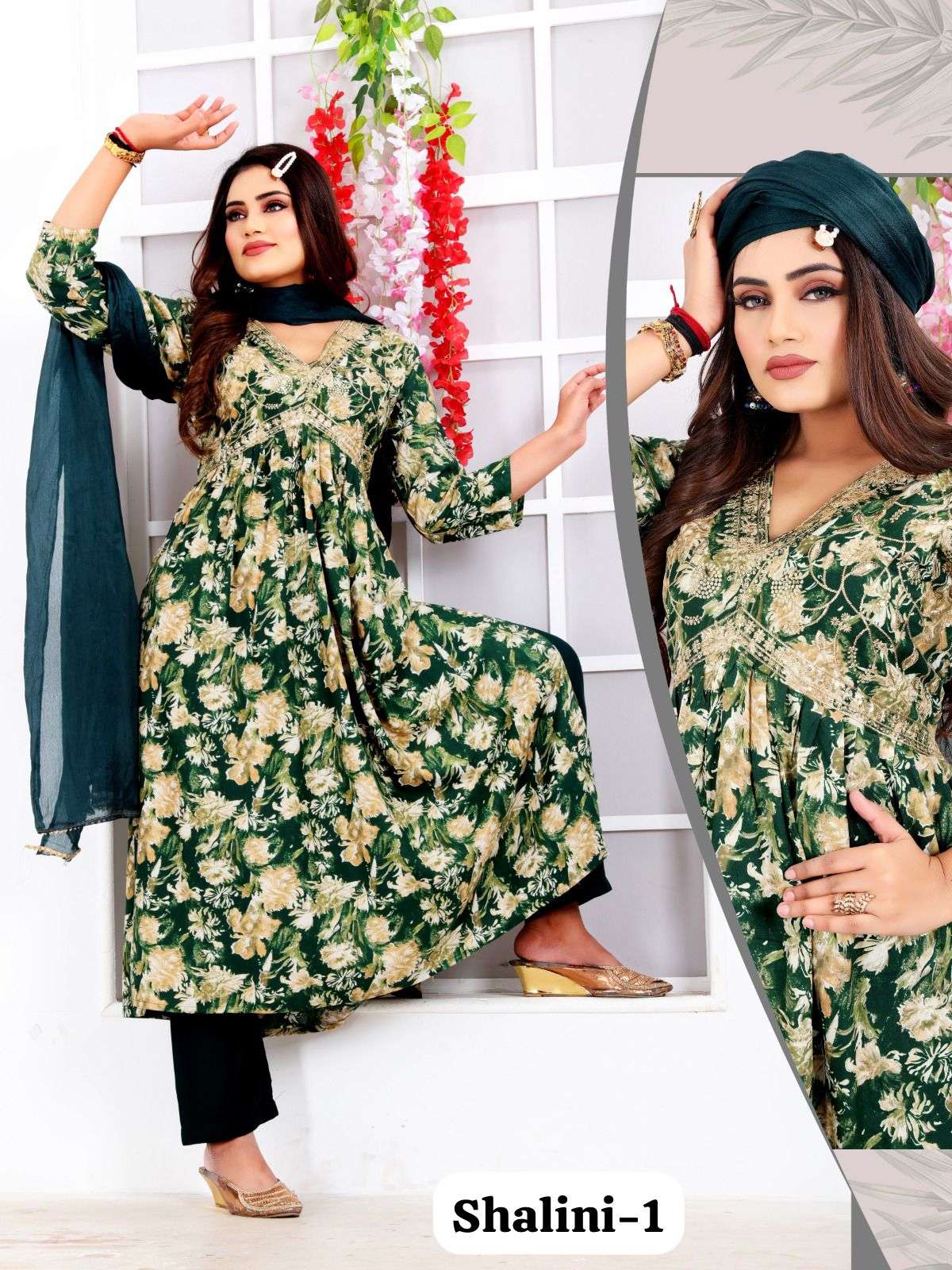 SHALINI VOL-1 BY ASLIWHOLESALE DESIGNER FACNY RAYON FOIL PRINT DRESSES