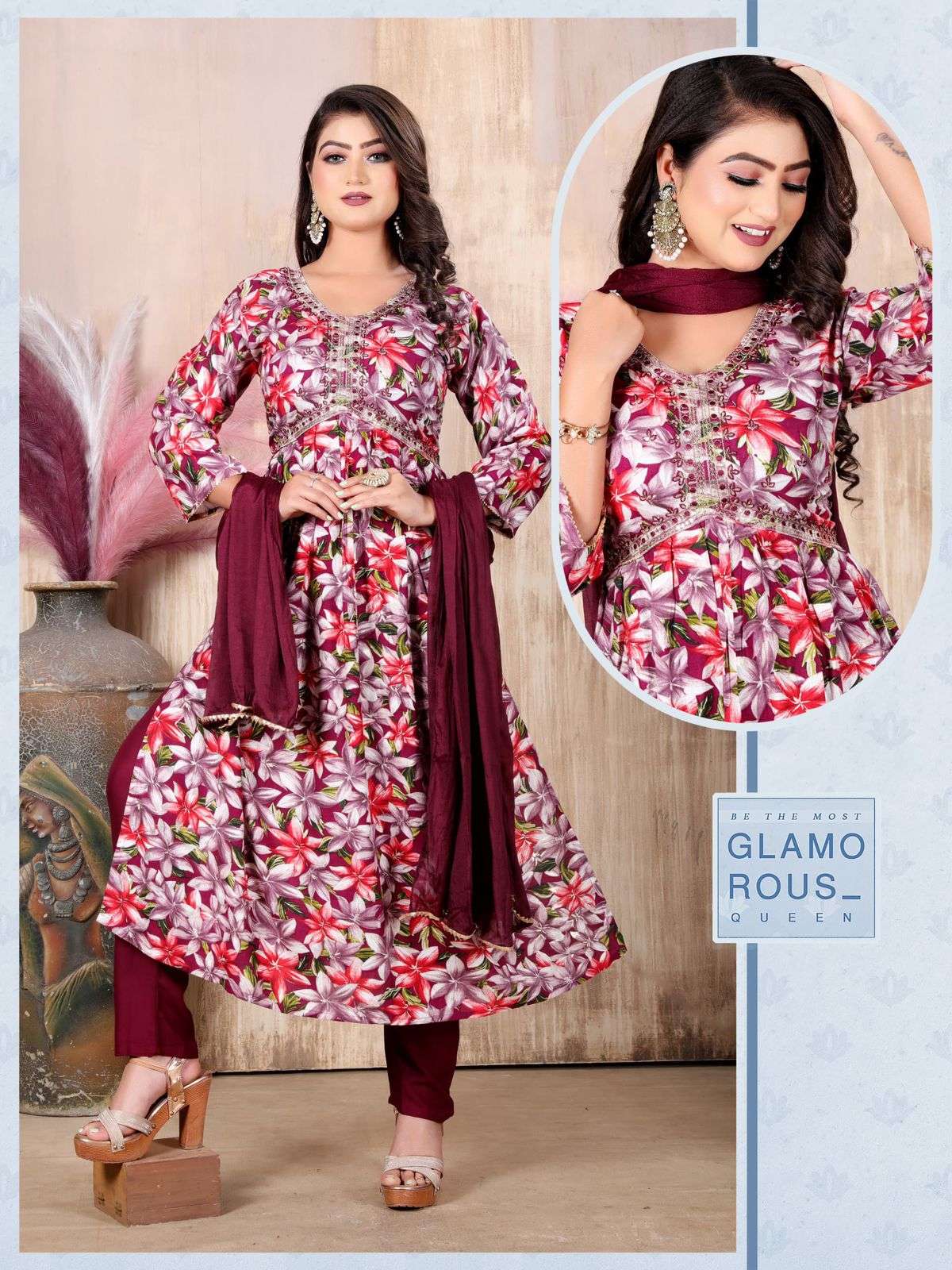 SHALINI VOL-6 BY ASLIWHOLESALE DESIGNER FACNY RAYON FOIL PRINT DRESSES