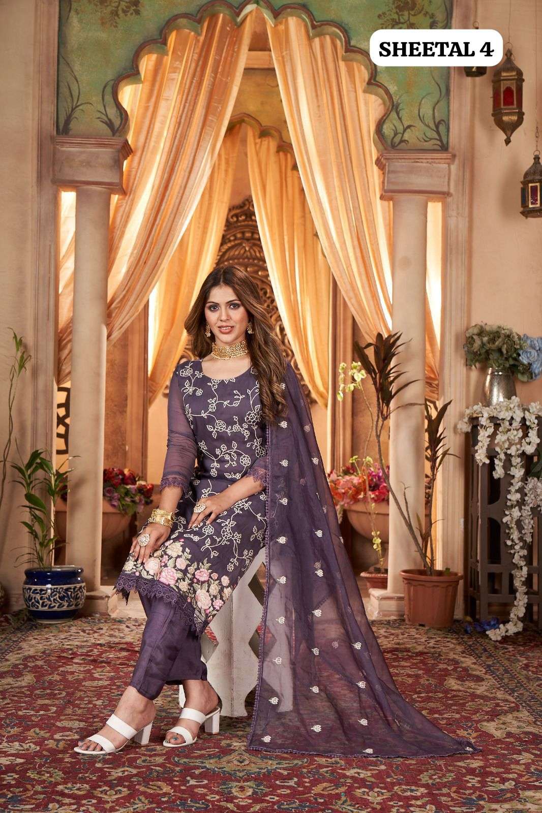 SHEETAL VOL-04 BY FASHION TALK DESIGNER FANCY ORGANZA PRINT DRESSES