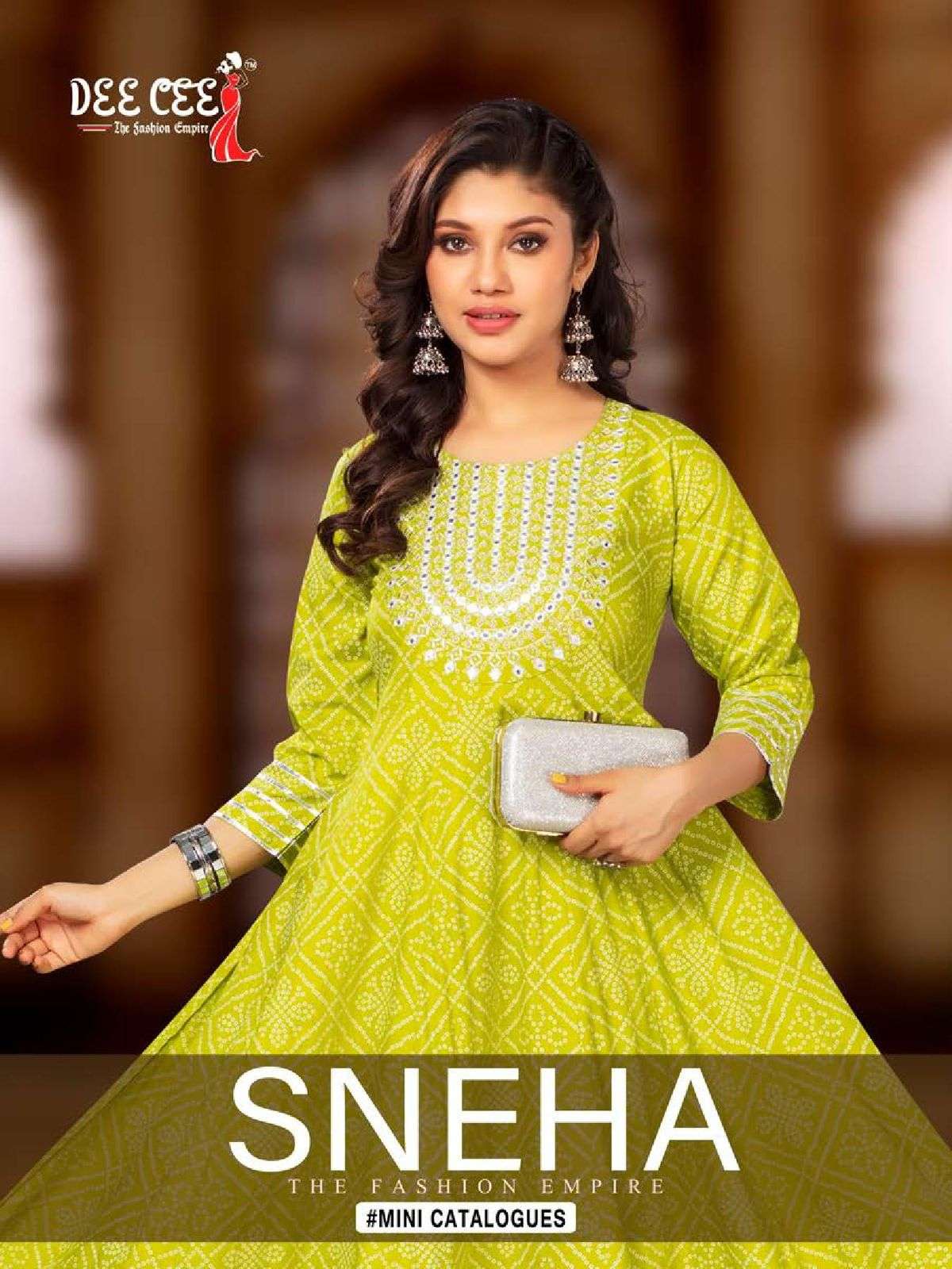 SNEHA BY DEE CEE 1001 TO 1006 SERIES DESIGNER FANCY RAYON PRINT KURTIS