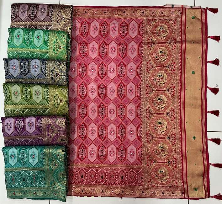 SNT VOL-09 BY ASLIWHOLESALE DESIGNER SOFT DOLA SILK PRINT SAREES