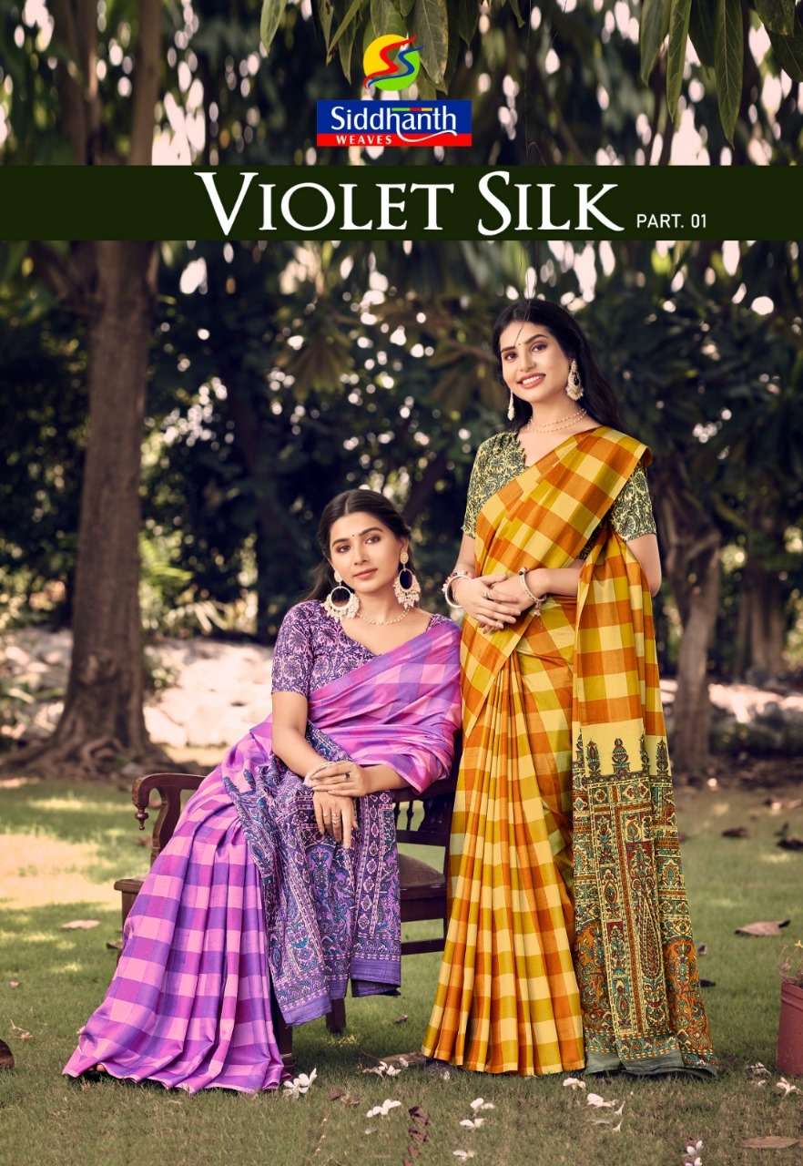 VIOLET SILK BY ASLIWHOLESALE DESIGNER SOFT SILK CREPE PRINTED SAREES