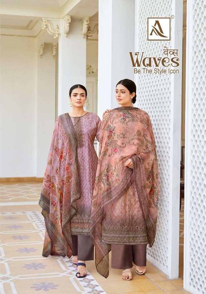 WAVES BY ALOK SUIT 1301-001 TO 1301-006 DESIGNER VISCOSE RAYON DRESSES