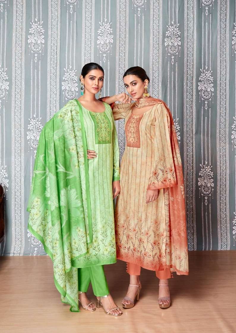 YAMI BY FIDA 1001 TO 1006 SERIES DESIGNER COTTON FANCY PRINTED DRESSES