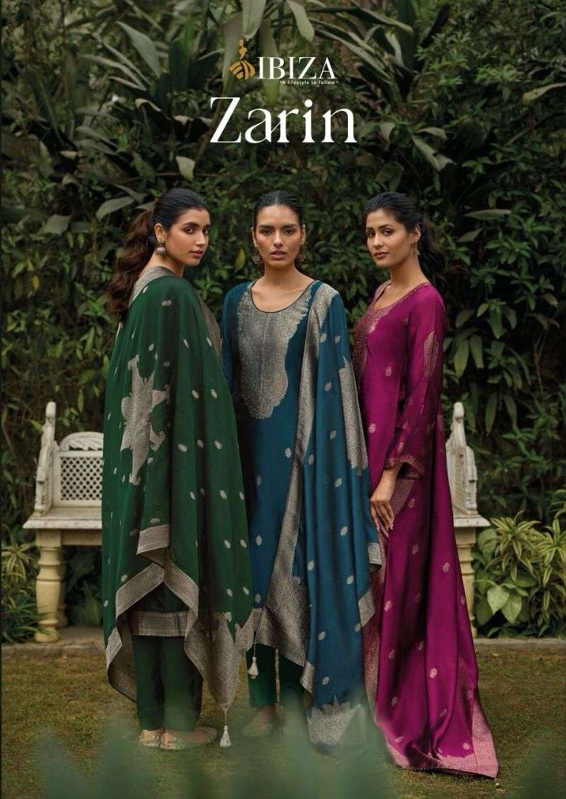 ZARIN BY IBIZA 10624 TO 10629 SERIES PURE BANGLORY SILK JACQUARD PRINT DRESSES