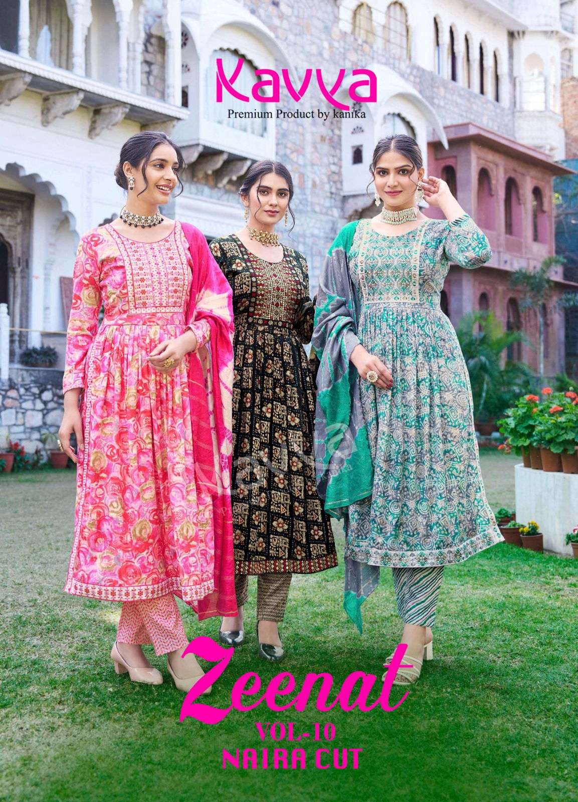 ZEENAT VOL-10 BY KAVYA 10001 TO 10010 SERIES CAPSULE PRINT DRESSES