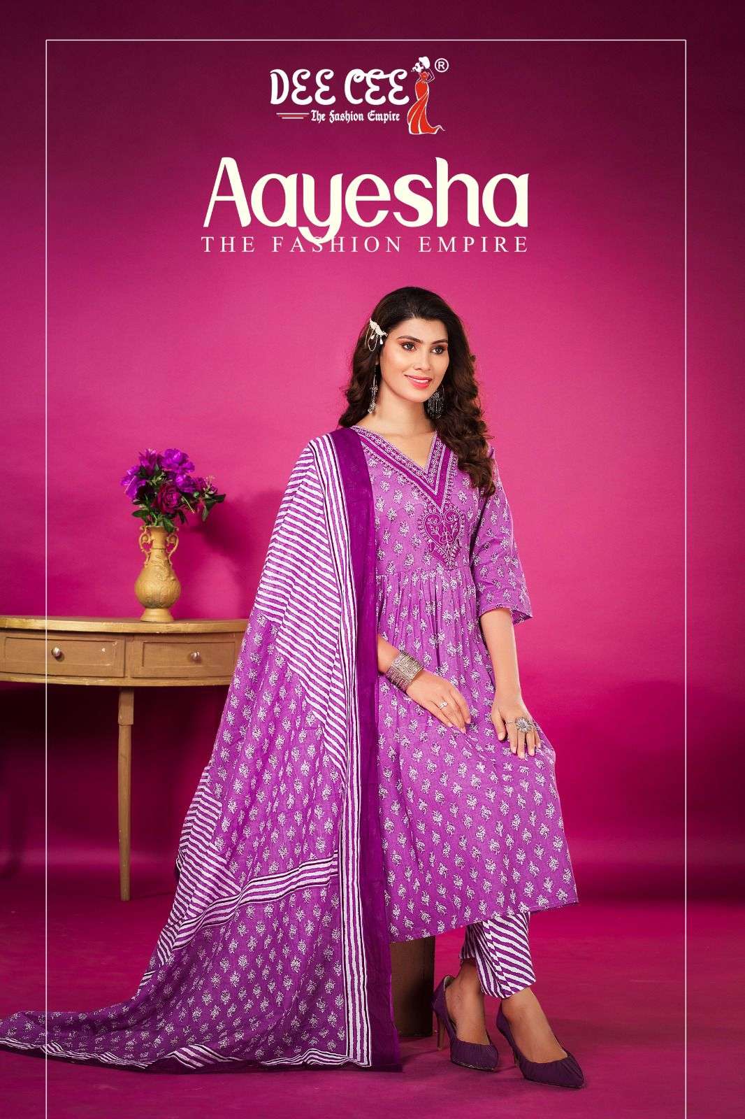 AAYESHA BY DEE CEE 1001 TO 1006 SERIES DESIGNER COTTON PRINT DRESSES