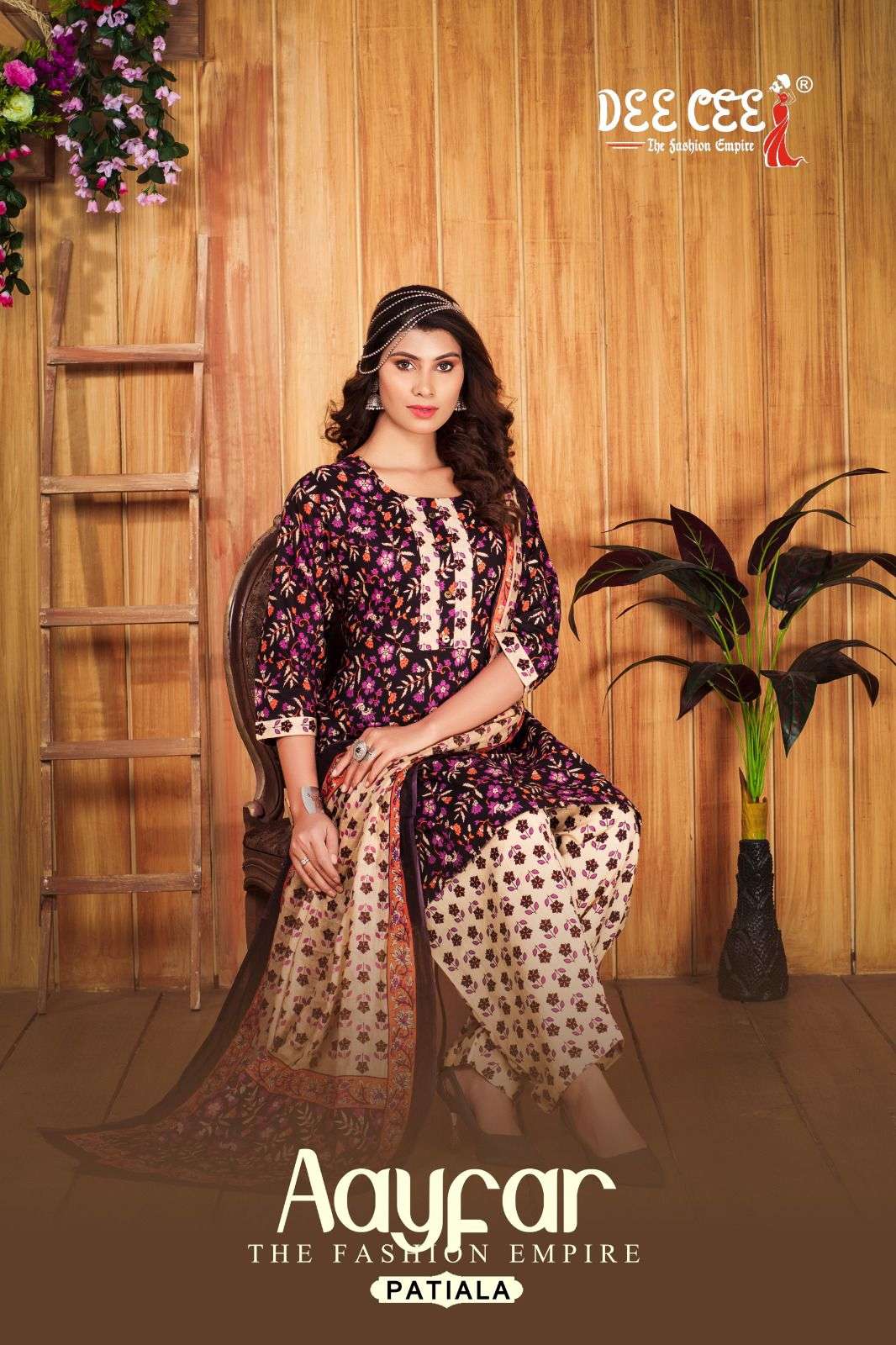 AAYFAR BY DEE CEE 1001 TO 1006 SERIES DESIGNER COTTON CAMBRIC PRINT DRESSES