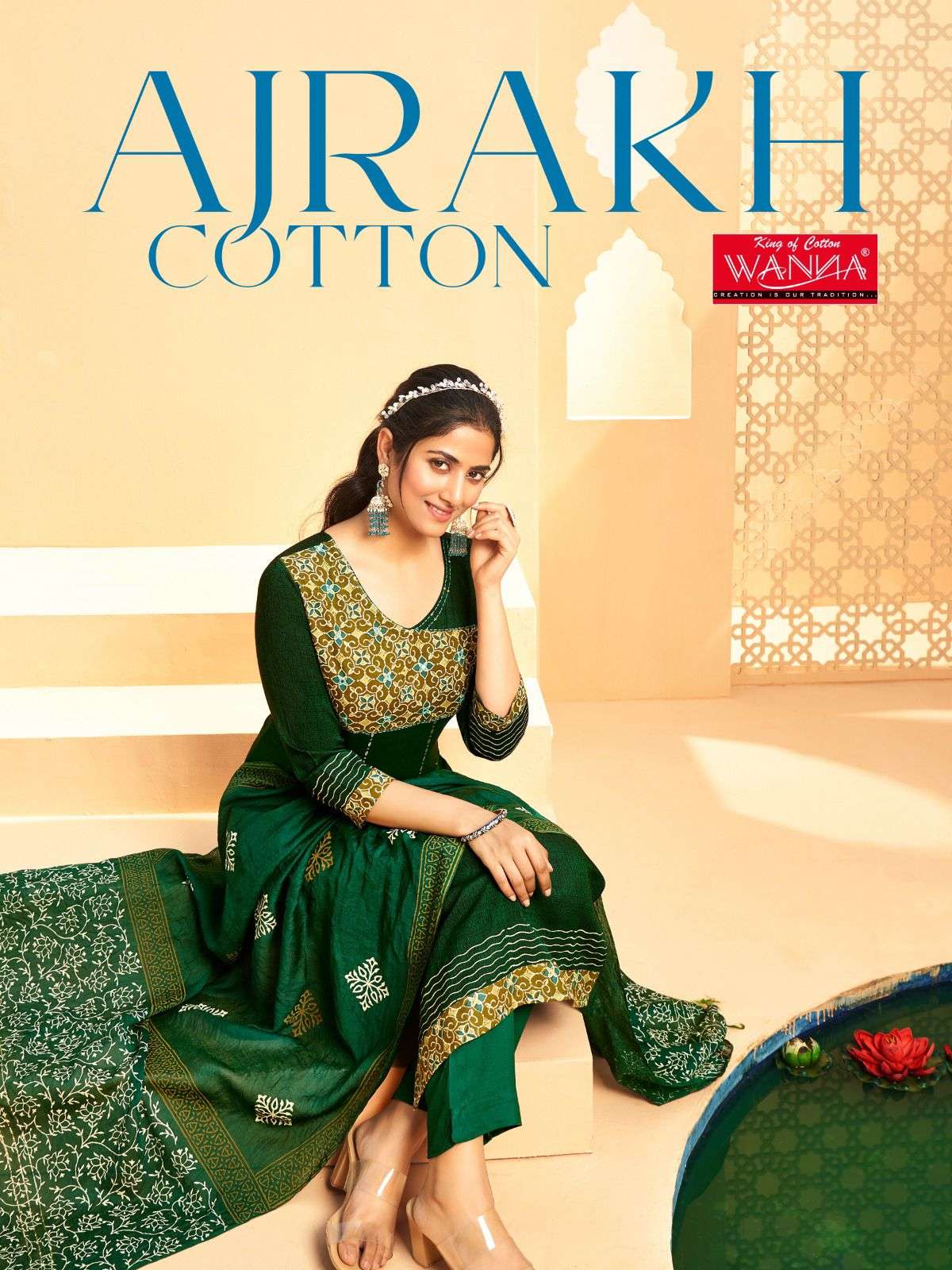 AJRAKH BY WANNA LOOKS 1001 TO 1006 SERIES PURE RAYON PRINTED DRESSES