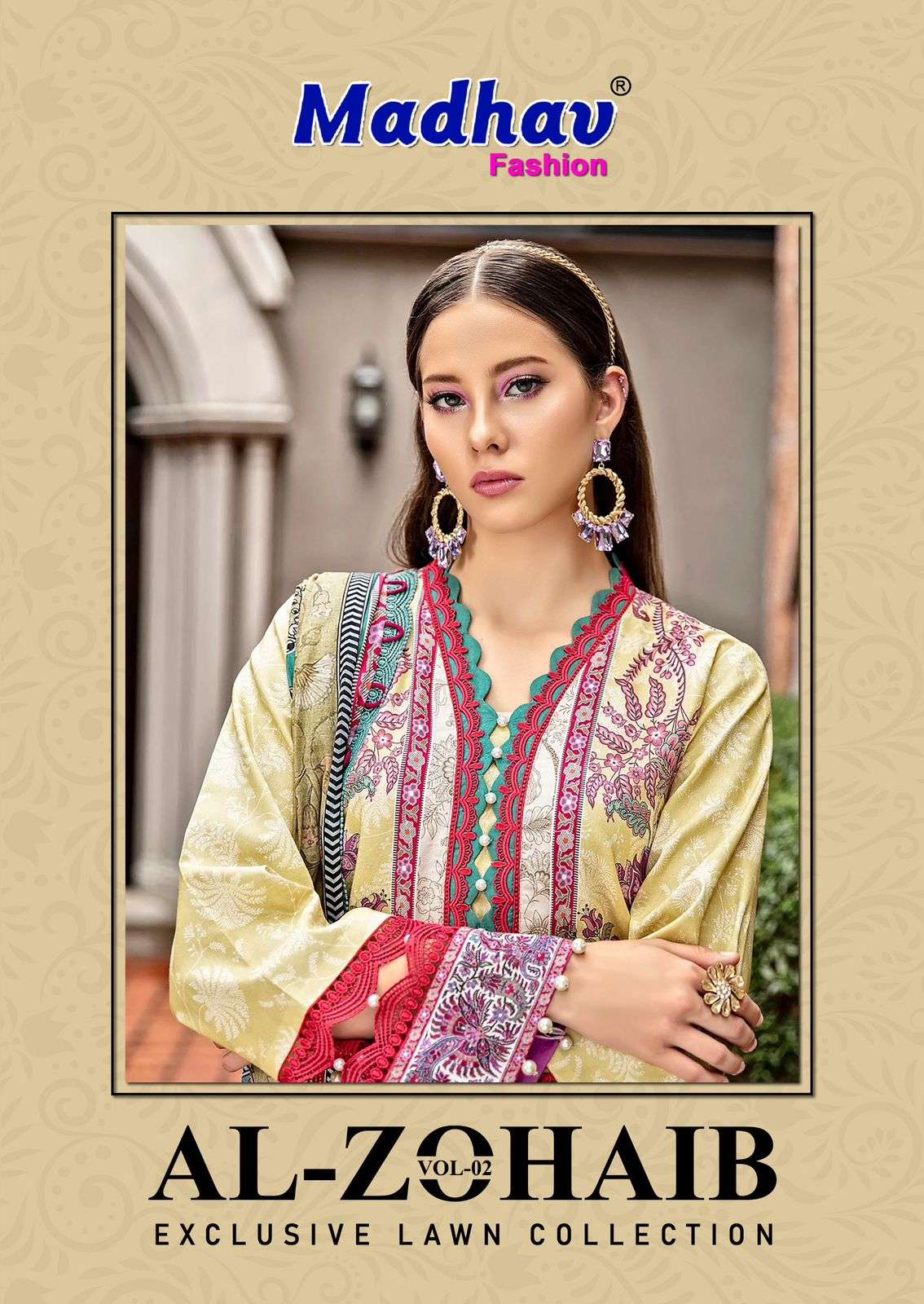 AL-ZOHAIB VOL-02 BY MADHAV FASHION 2001 TO 2006 SERIES COTTON PRINT DRESSES