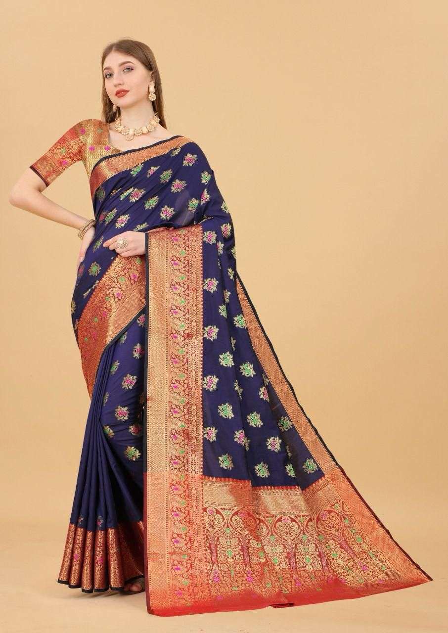 AMMY VOL-49 BY ASLIWHOLESALE DESIGNER SOFT BROCADE SILK WEAVING SAREES