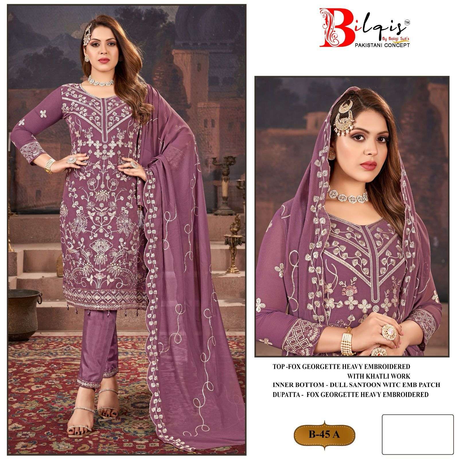 BILQIS 45 COLOURS BY ASLIWHOLESALE DESIGNER GEORGETTE PAKISTANI DRESSES