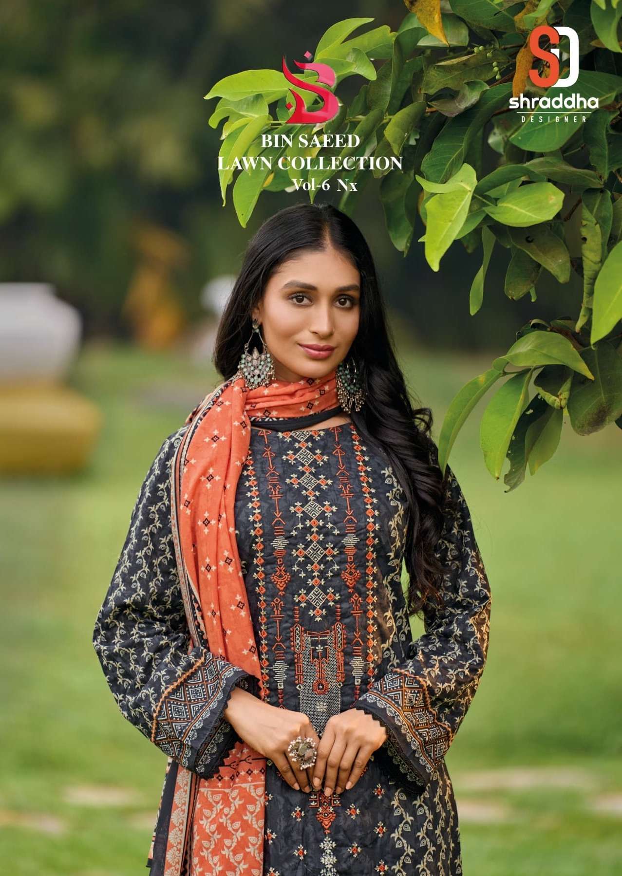 BIN SAEED LAWN COLLECTION VOL-6 NX BY SHRADDHA DESIGNER LAWN COTTON DRESSES