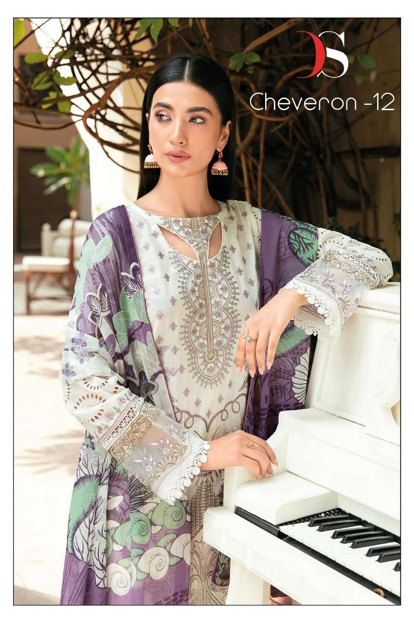 CHEVERON VOL-12 BY DEEPSY SUITS 5071 TO 5074 SERIES RAYON PAKISTANI DRESSES