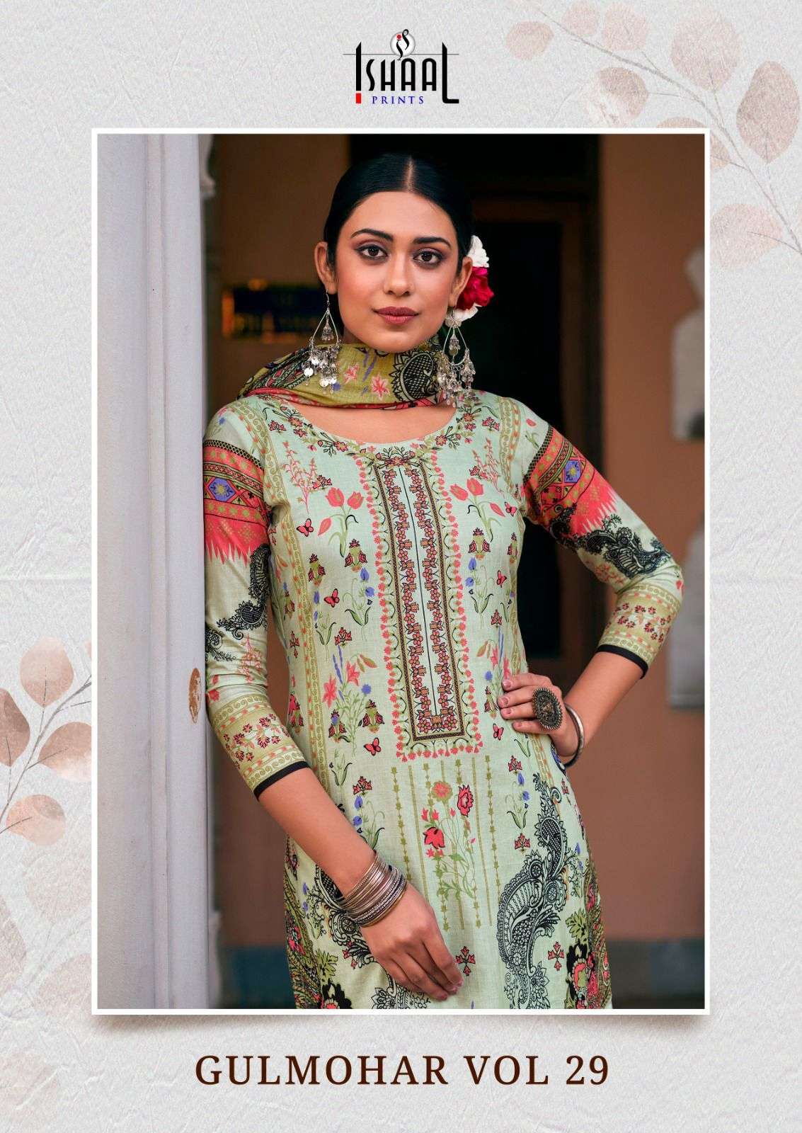 GULMOHAR VOL-29 BY ISHAAL PRINTS 2901 TO 2910 SERIES COTTON PRINT DRESSES