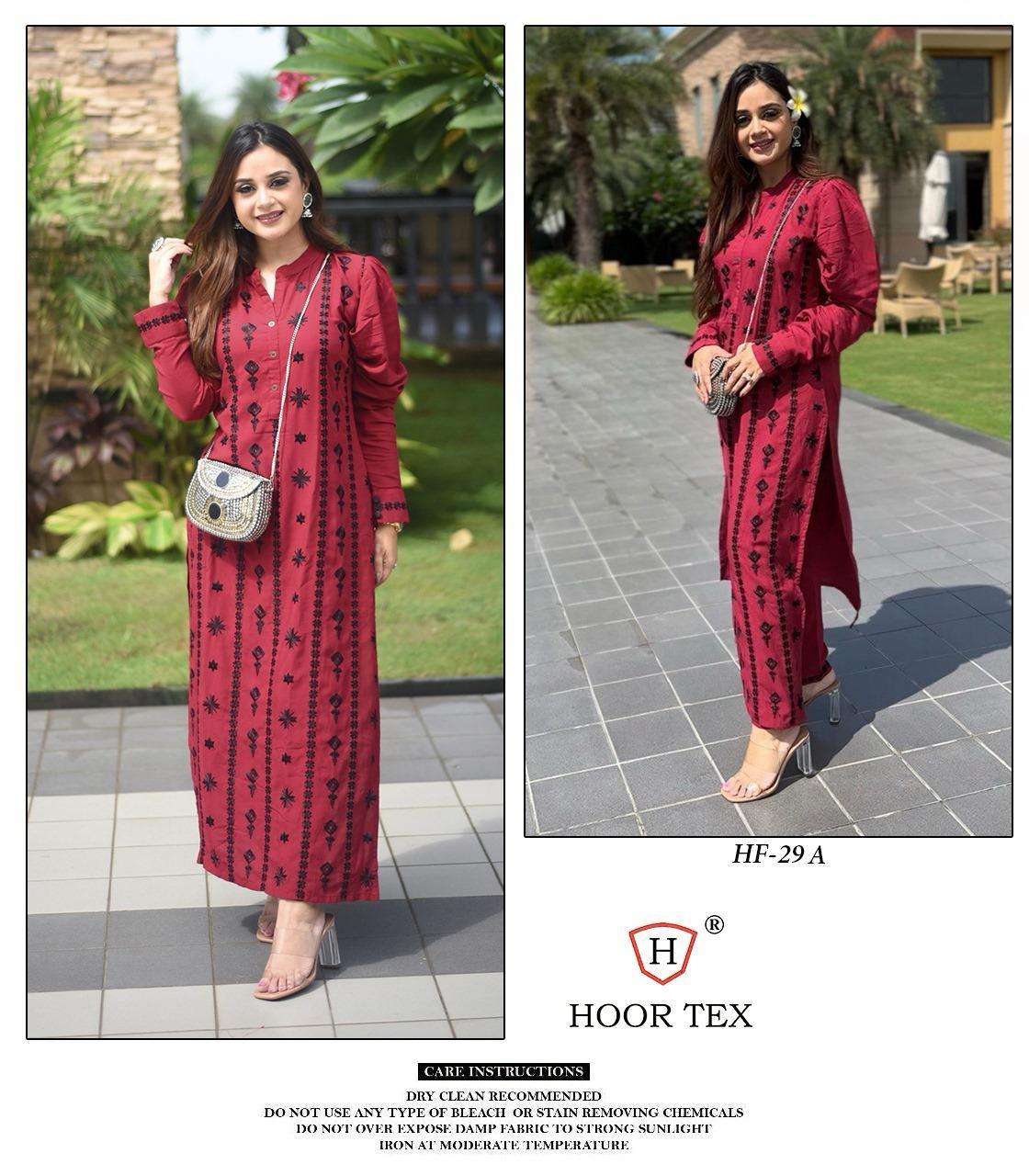 HF-29 COLOURS BY HOOR TEX DESIGNER RAYON EMBROIDERED PAKISTANI DRESSES