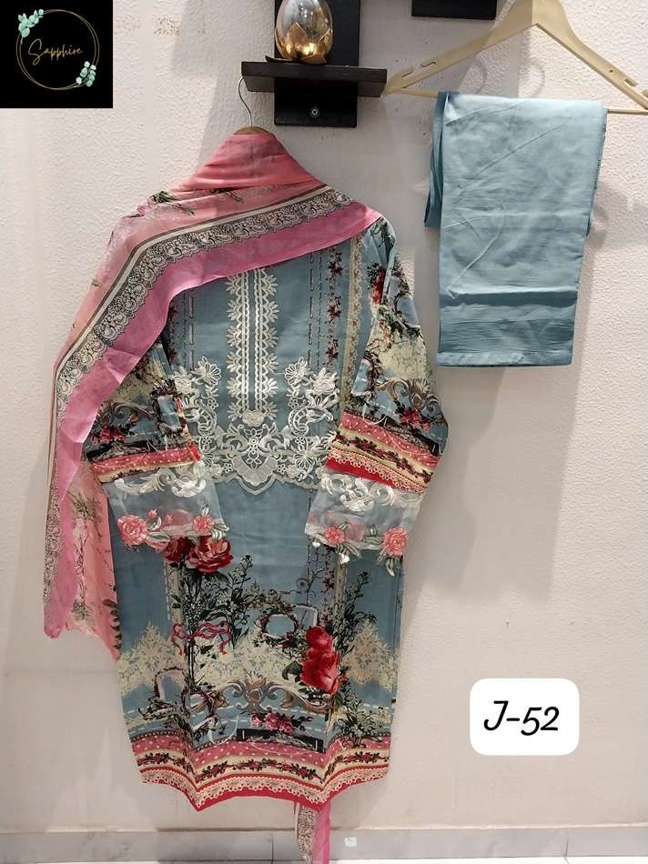 JAZMIN VOL-52 BY SAPPHIRE DESIGNER PURE LAWN COTTON PAKISTANI DRESSES