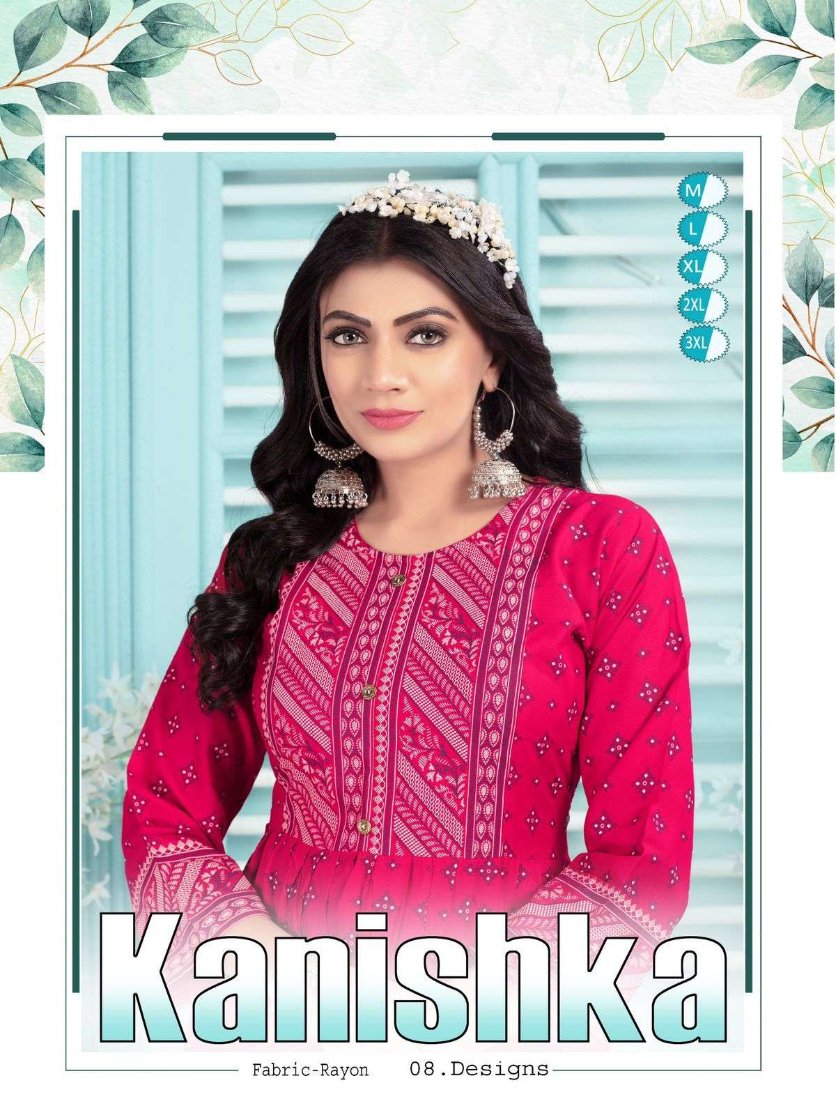 KANISHKA BY ASLIWHOLESALE 101 TO 108 SERIES DESIGNER FACNY RAYON PRINT DRESSES