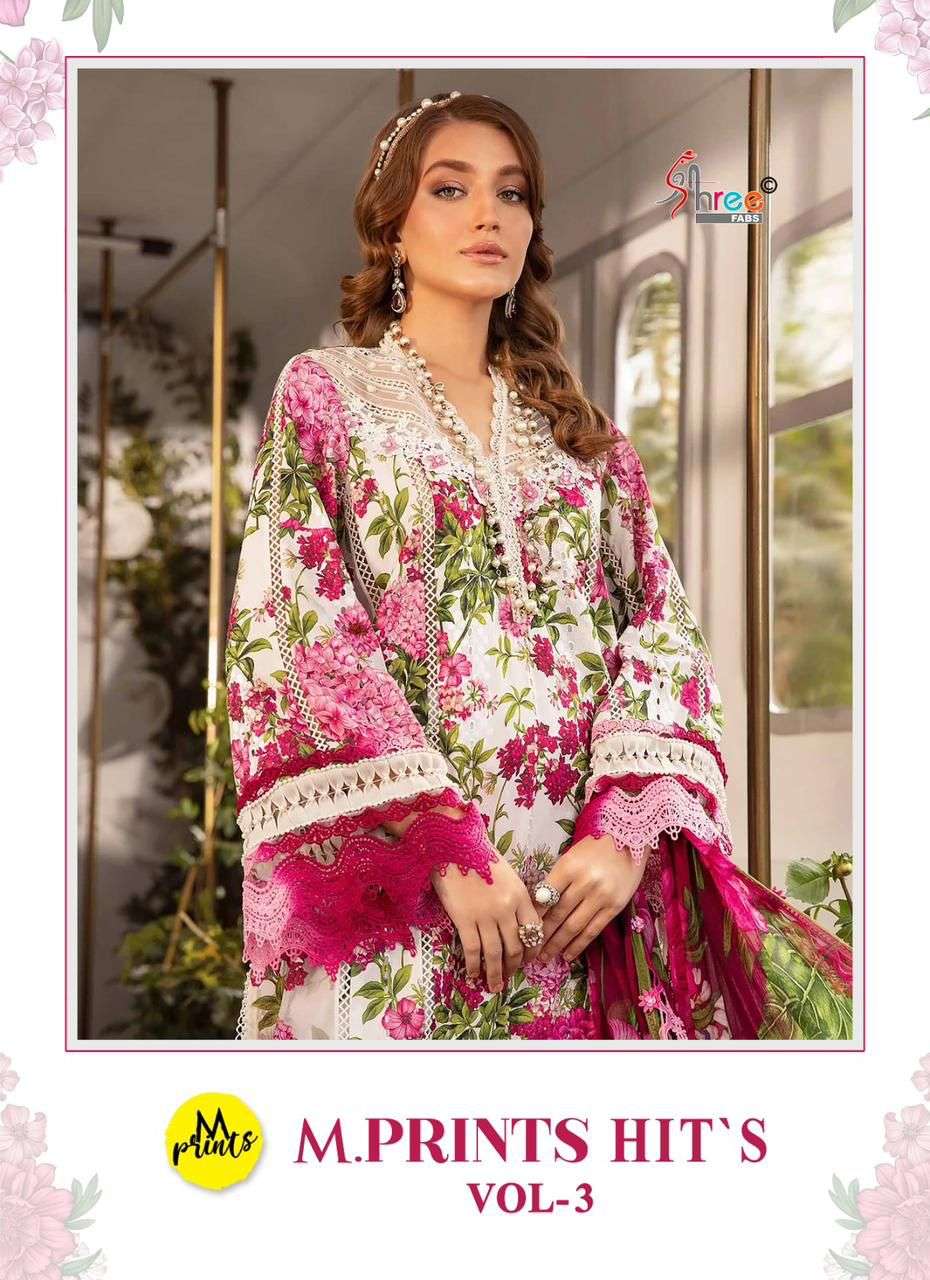 M PRINTS VOL-03 BY SHREE FABS DESIGNER HEAVY COTTON PRINT DRESSES