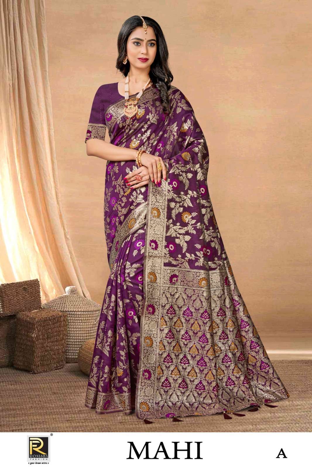 MAHI BY RONISHA FASHION DESIGNER FANCY BANARASI SILK  SAREES