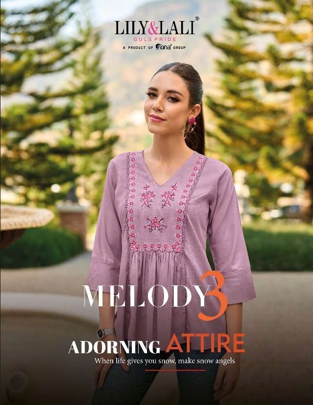 MELODY VOL-3 BY LILY AND LALI 18001 TO 18008 SERIES VISCOSE RAYON TOPS