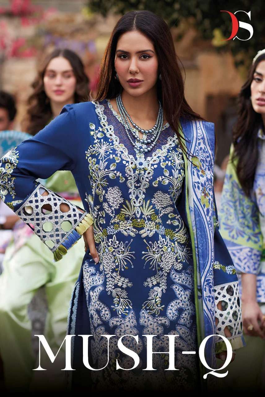 MUSH-Q 24 BY DEEPSY SUITS 5021 TO 5026 SERIES PURE COTTON PAKISTANI DRESSES