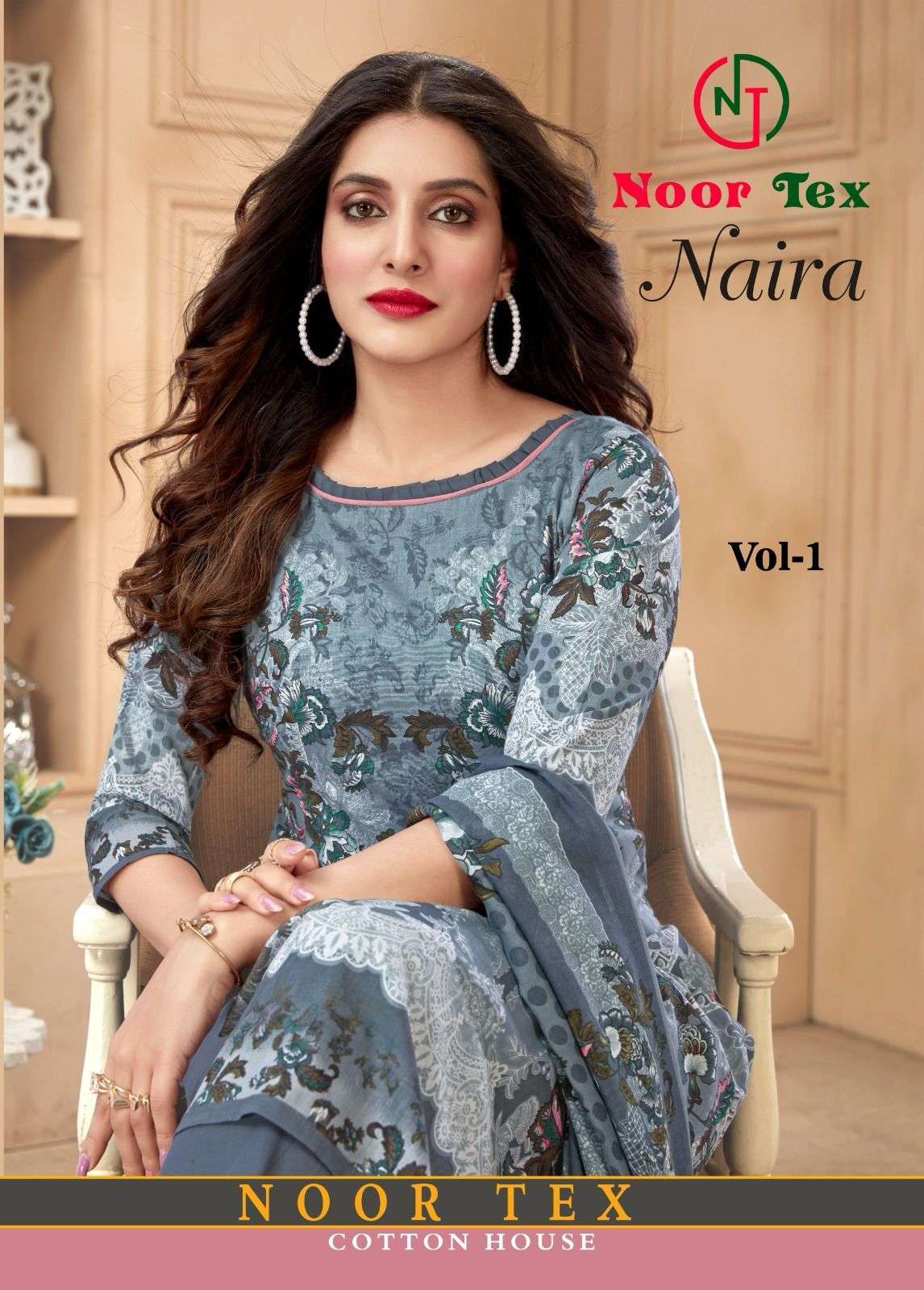 NAIRA VOL-01 BY ASLIWHOLESALE 1001 TO 1003 DESIGNER FACNY COTTON PRINT DRESSES