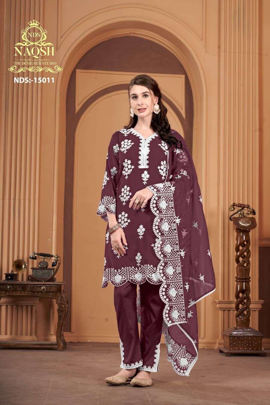 NAQSH 15011 NX BY ASLIWHOLESALE GEORGETTE EMBROIDERY PAKISTANI DRESSES