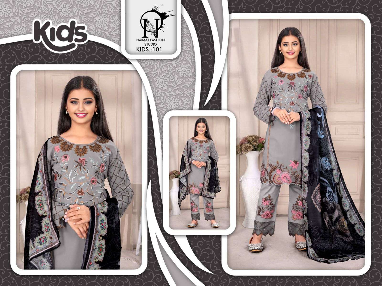 NFS 101 COLOURS BY NAIMAT FASHION STUDIO PURE GEORGETTE PAKISTANI DRESSES