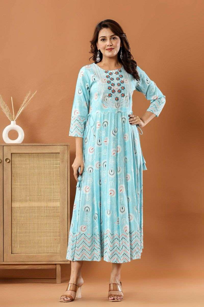 NIMITA VOL-06 BY ASLIWHOLESALE DESIGNER FACNY PURE COTTON PRINTED GOWNS