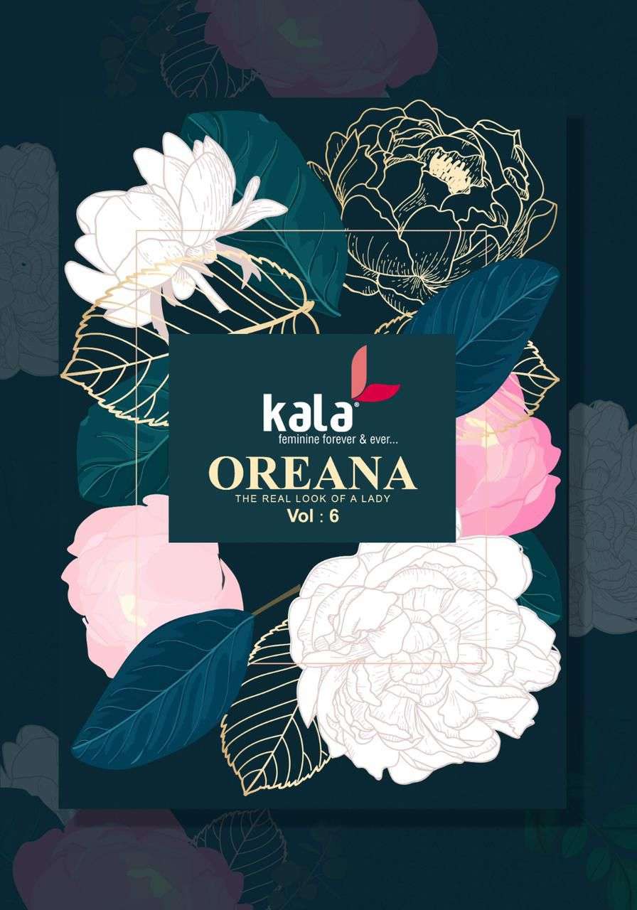 OREANA VOL-6 BY KALA 5701 TO 5712 SERIES DESIGNER COTTON PRINTED DRESSES