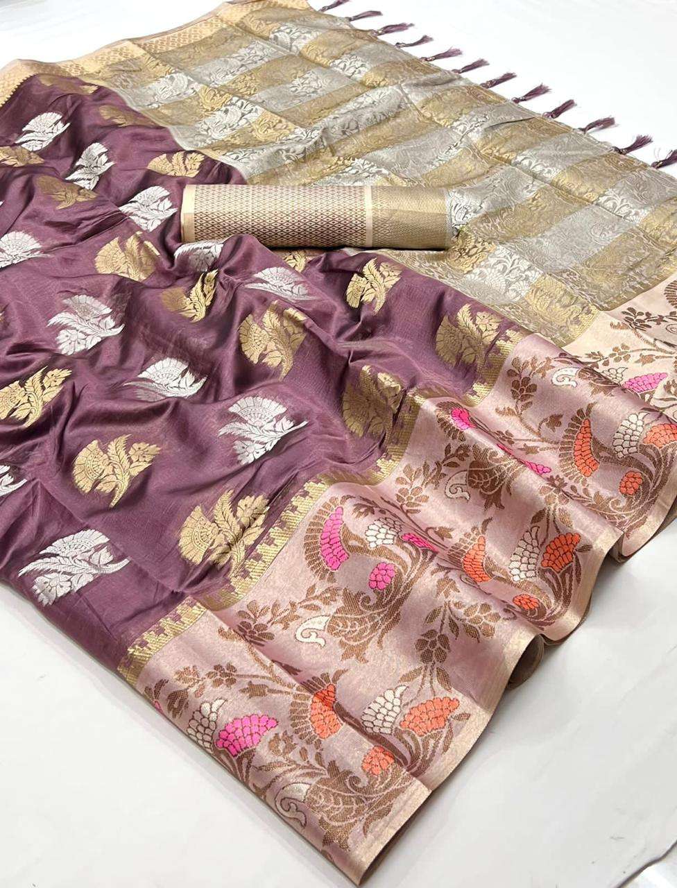 PC KAJAL VOL-51 BY ASLIWHOLESALE SOFT BANARASI SILK HEAVY BORDER SAREES