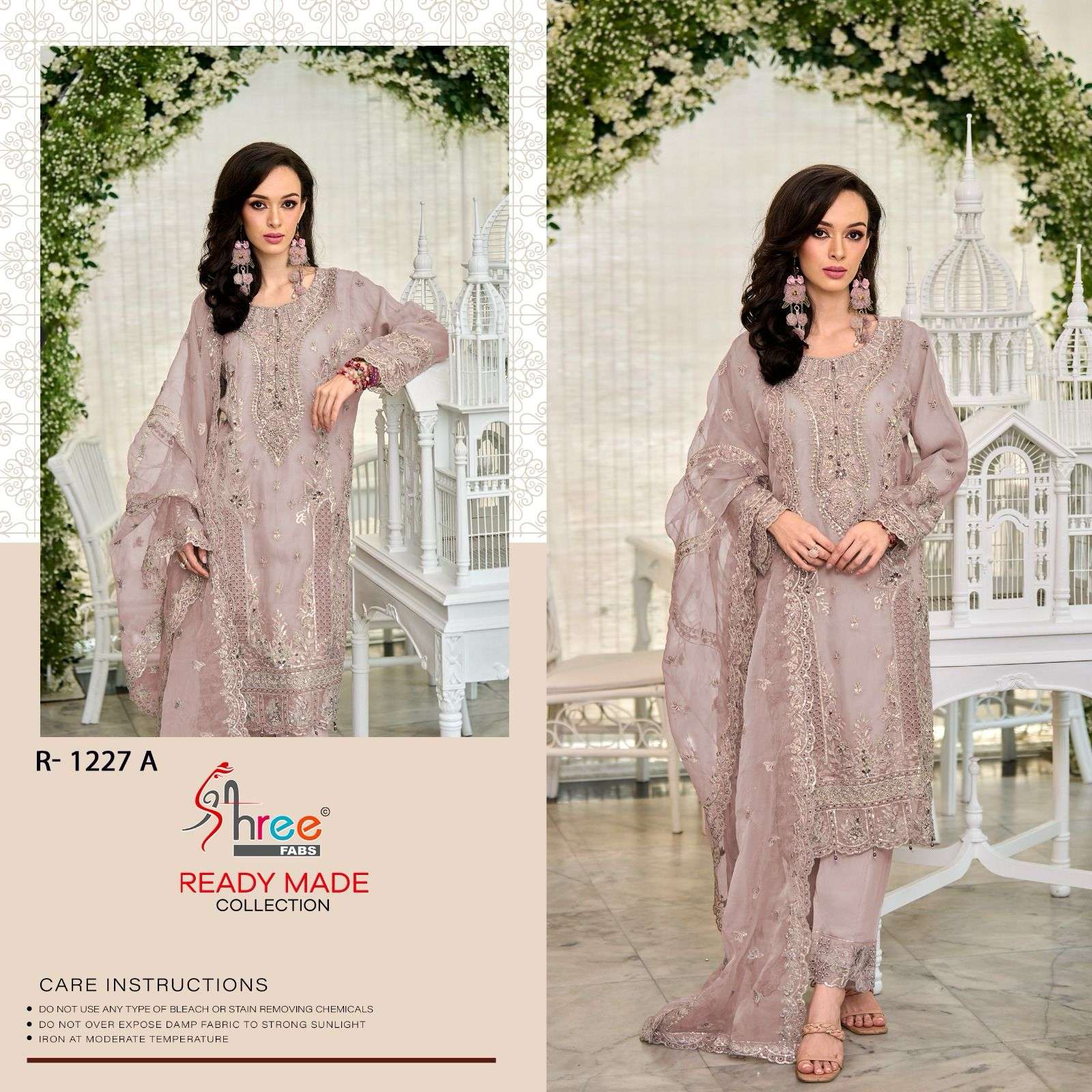 R-1227 COLOURS BY SHREE FABS HEAVY EMBROIDERED ORGANZA PAKISTANI DRESSES