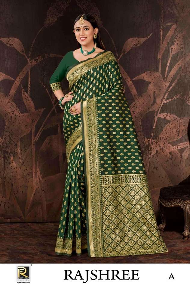 RAJSHREE BY RONISHA FASHION DESIGNER FANCY BANARASI SILK SAREES