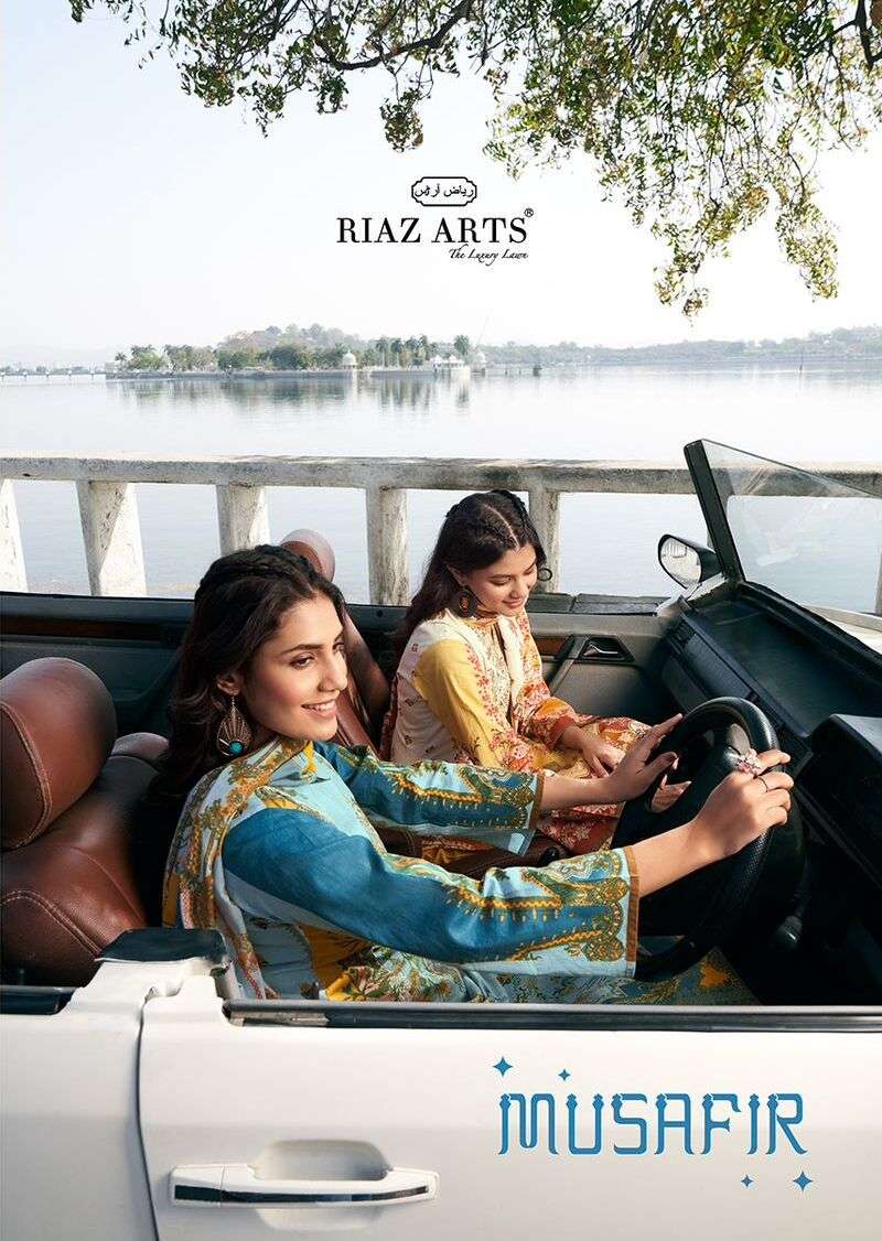 RIAZ MUSAFIR BY ASLIWHOLESALE 2001 TO 2008 SERIES KARACHI LAWN PRINT EMBROIDERY DRESSES