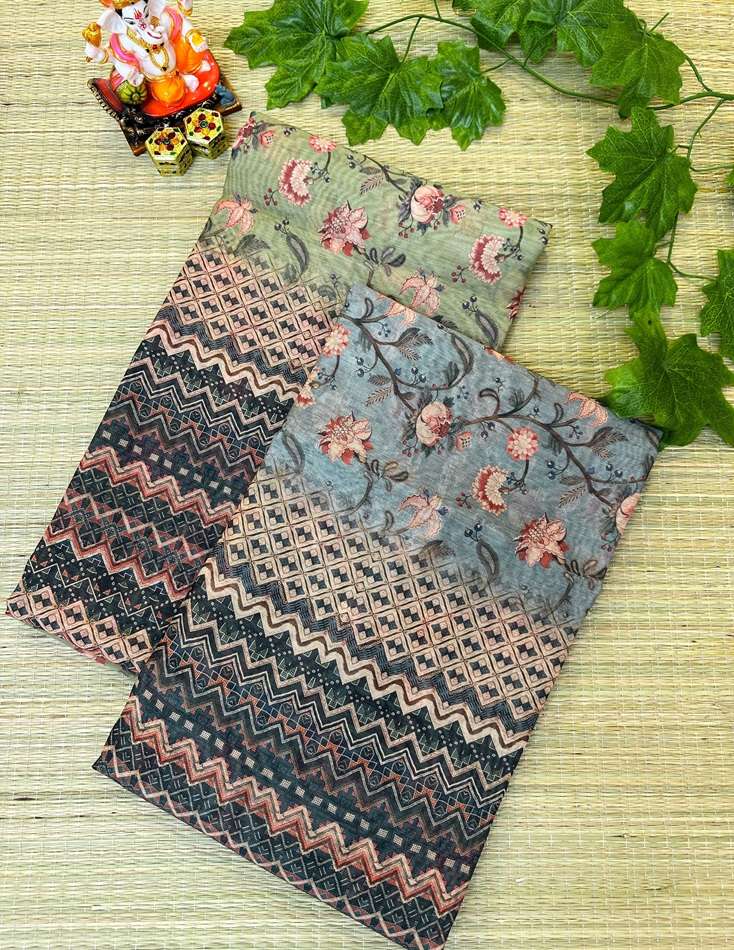 ROSAA VOL-60 BY ASLIWHOLESALE DESIGNER SOFT COTTON LINEN PRINTED SAREES