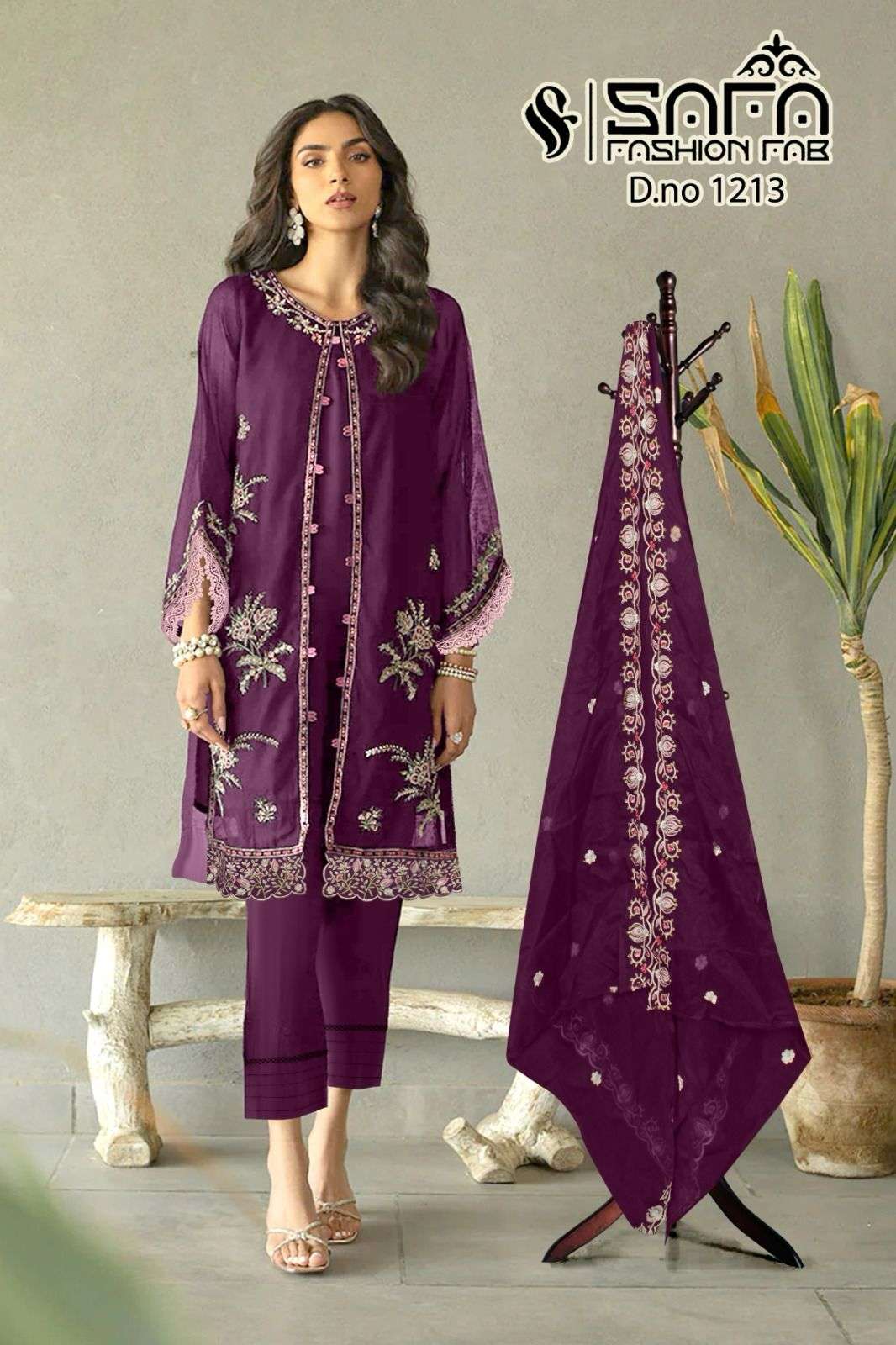 SAFA 1213 COLOURS BY SAFA FASHION HUB GEORGETTE STITCHED PAKISTANI DRESSES