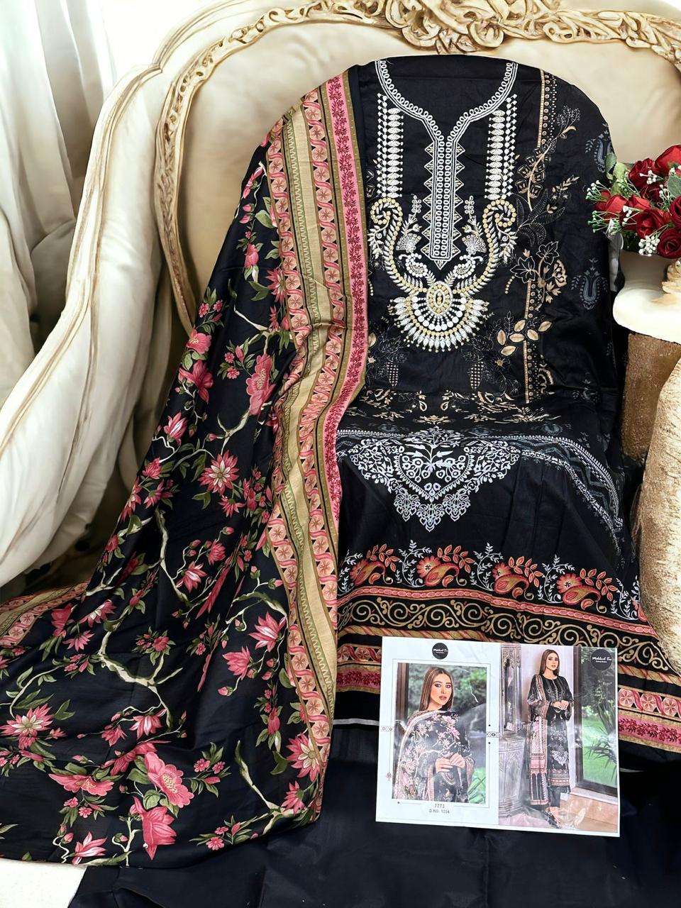 SAHNAZ SELF EMBROIDERY VOL-3 BY MEHBOOB TEX HEAVY COTTON EMBROIDERED DRESSES