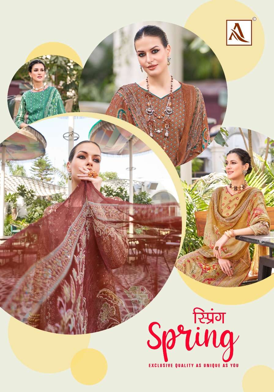 SPRING BY ALOK SUIT 1483-001 TO 1483-006 SERIES FANCY PRINTED PUNJABI DRESSES