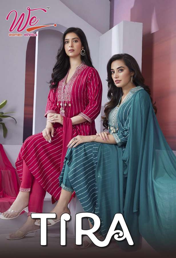 TIRA BY WE 5001 TO 5008 SERIES DESIGNER FANCY RAYON PRINTED DRESSES