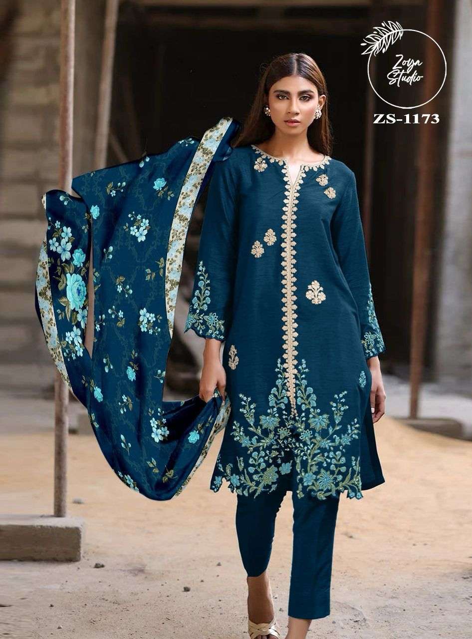 ZOYA STUDIO ZS-1173 COLOURS BY ASLIWHOLESALE GEORGETTE STITCHED DRESSES