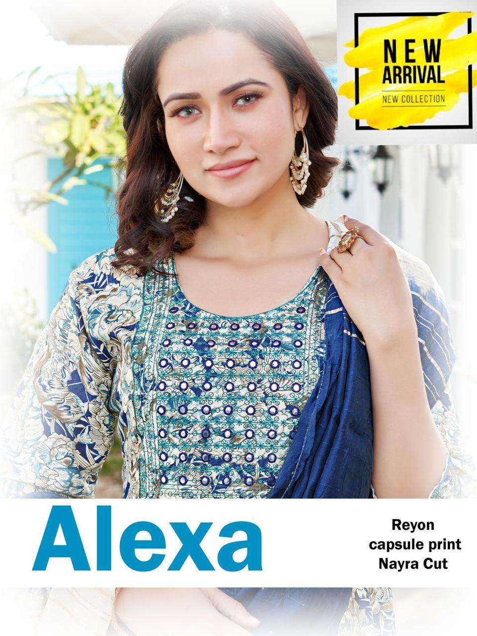 ALEXA BY ASLIWHOLESALE 001 TO 1008 DESIGNER FACNY RAYON PRINT DRESSES